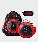 3D-themed red and black School Backpack