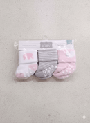 3-pair pack of USON BABY non-slip infant socks - Giggles n Gurgles