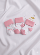 3in1 set of pack of “bebe favour” baby socks