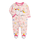 Baby Clothing Pajamas Cotton Jumpsuit Long Sleeve Korean Zipper Coveralls - Giggles n Gurgles