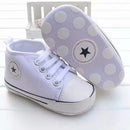 Athletic Outdoor Baby Boys Girls Canvas Shoes 0-18M Kids Soft Soled Sneakers Bebe Lace-UP Crib Footwear Newborn Infant Toddler First