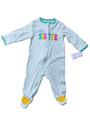 Carter’s Baby Little Sister 2-Way Zip Cotton 1-Piece Pajamas or Sleep & Play